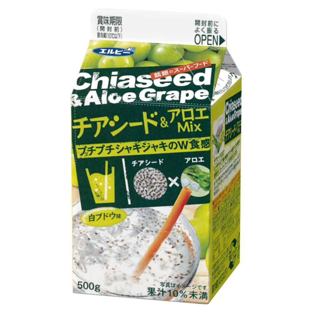 食感素材に話題のスーパーフード チアシード を使用 チアシード アロエｍｉｘ 新発売 株式会社エルビー