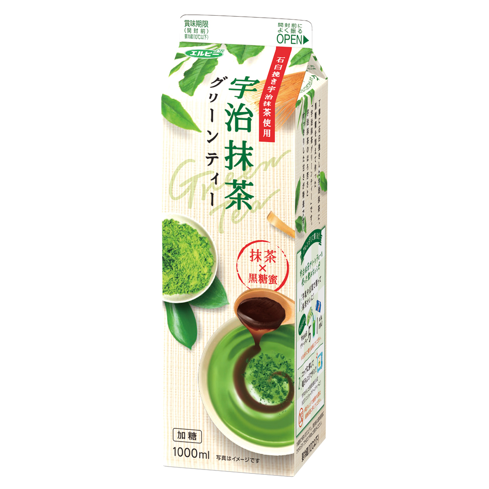 こだわりの石臼挽き宇治抹茶を使用 宇治抹茶グリーンティー 10月2日 火 リニューアル発売 株式会社エルビー こだわりの石臼挽き宇治抹茶を使用 宇治抹茶グリーンティー 10月2日 火 リニューアル発売 株式会社エルビー