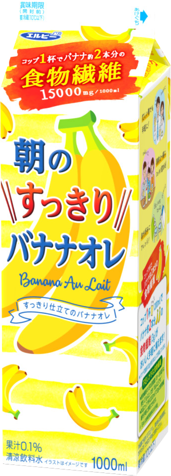 朝のすっきりバナナオレ 株式会社エルビー