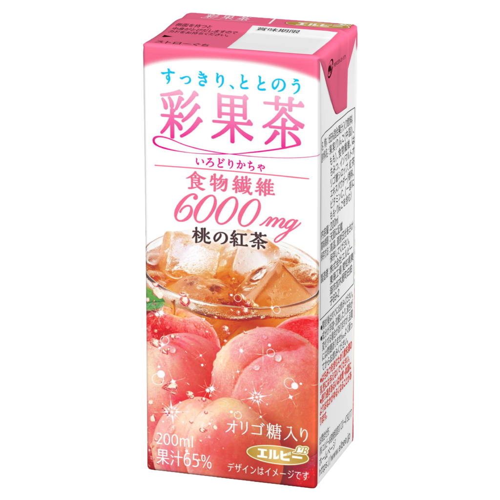 彩果茶　食物繊維6000㎎ ピーチティー200ml